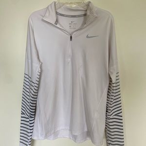 Nike White Quarter ZIP